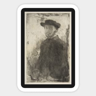 Edgar Degas: Self Portrait Sticker